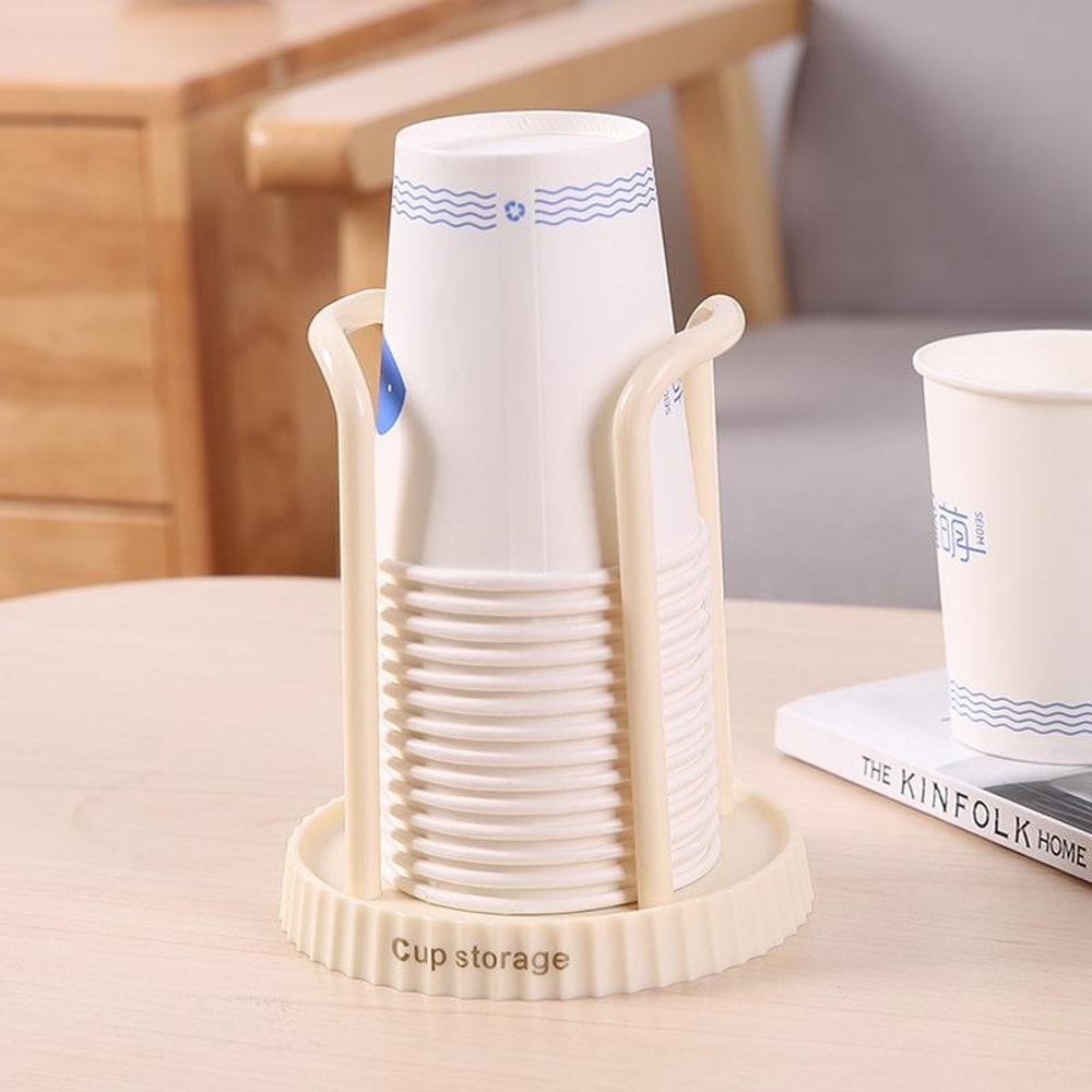 Disposable Cup Holder Countertop Paper Cup Dispenser For Coffee Stations 8