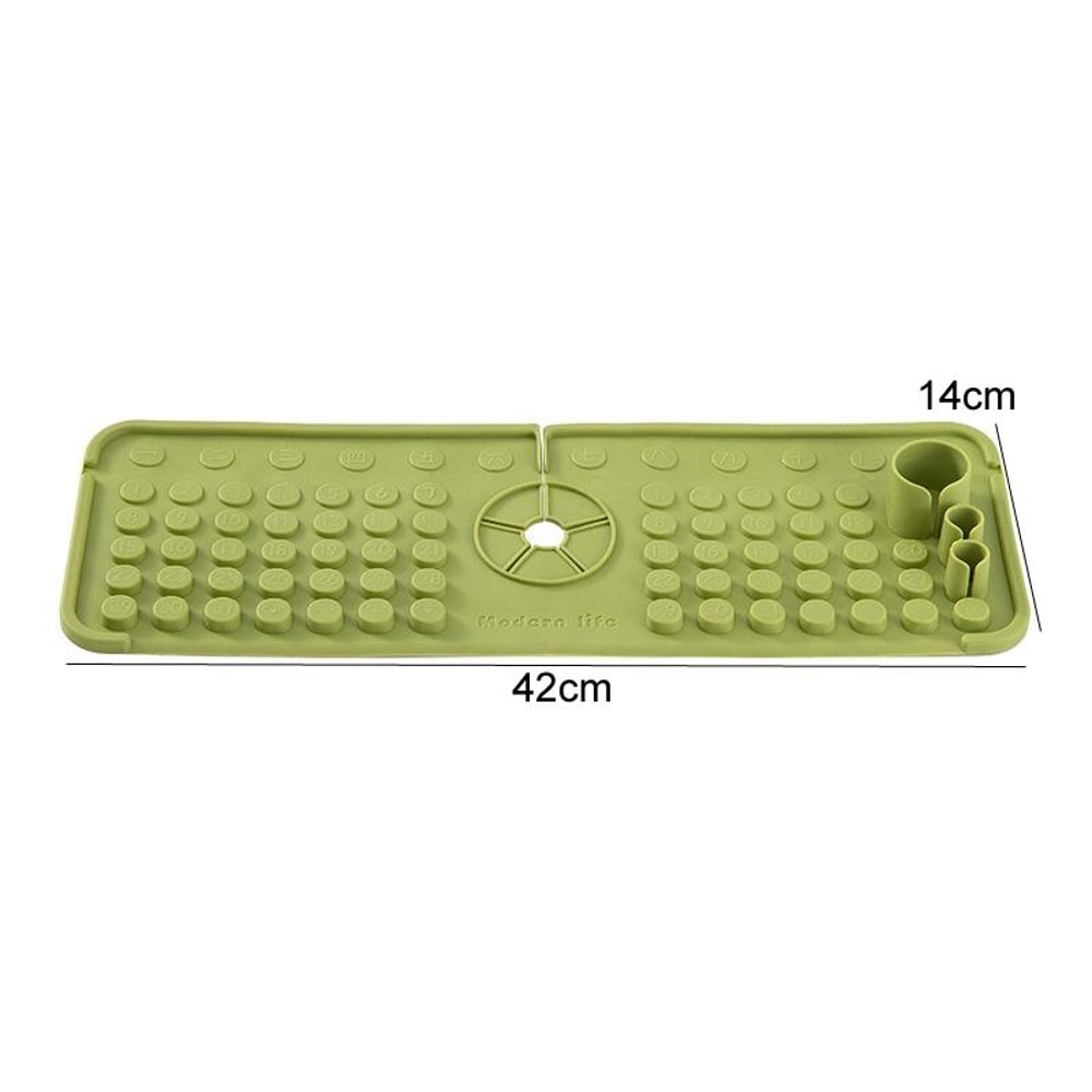 Silicone Faucet Mat Sink Splash Guard Kitchen Sink Drainage Mat 11