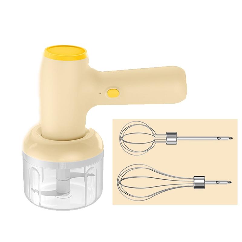 Cordless 2 In 1 Electric Garlic Chopper And Egg Beater Mixer 8