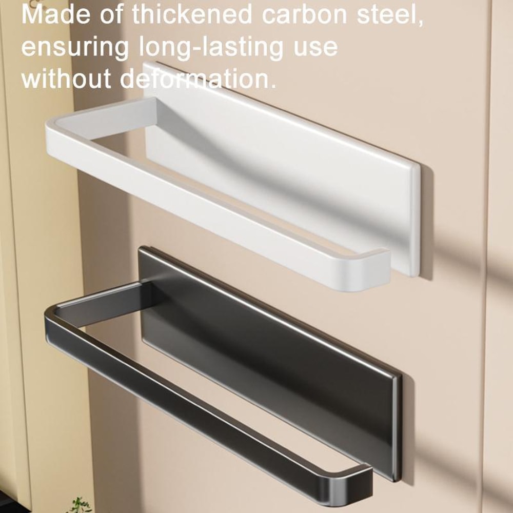 Magnetic Paper Towel Holder With Plastic Wrap Dispenser And Foil Organizer 3