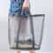 Wall Mounted Mesh Laundry Basket Foldable Hamper with Handles