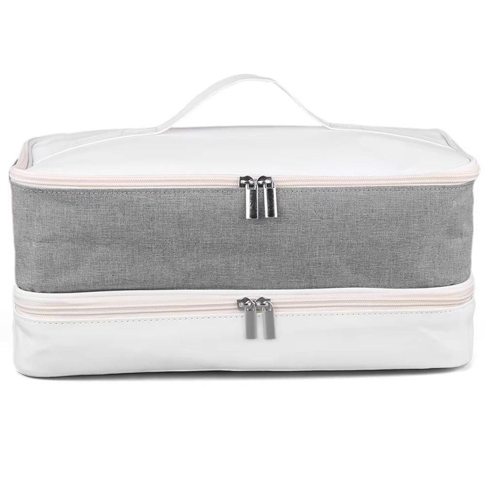Double Layer Hair Tool Travel Bag For Dryer Curling Iron And Straightener 6