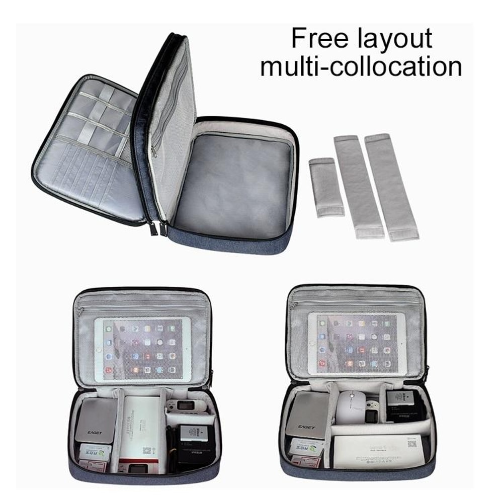 Waterproof IPad Storage Bag Nylon Travel Cable Organizer Case 1