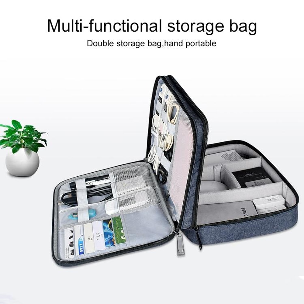 Waterproof IPad Storage Bag Nylon Travel Cable Organizer Case 2