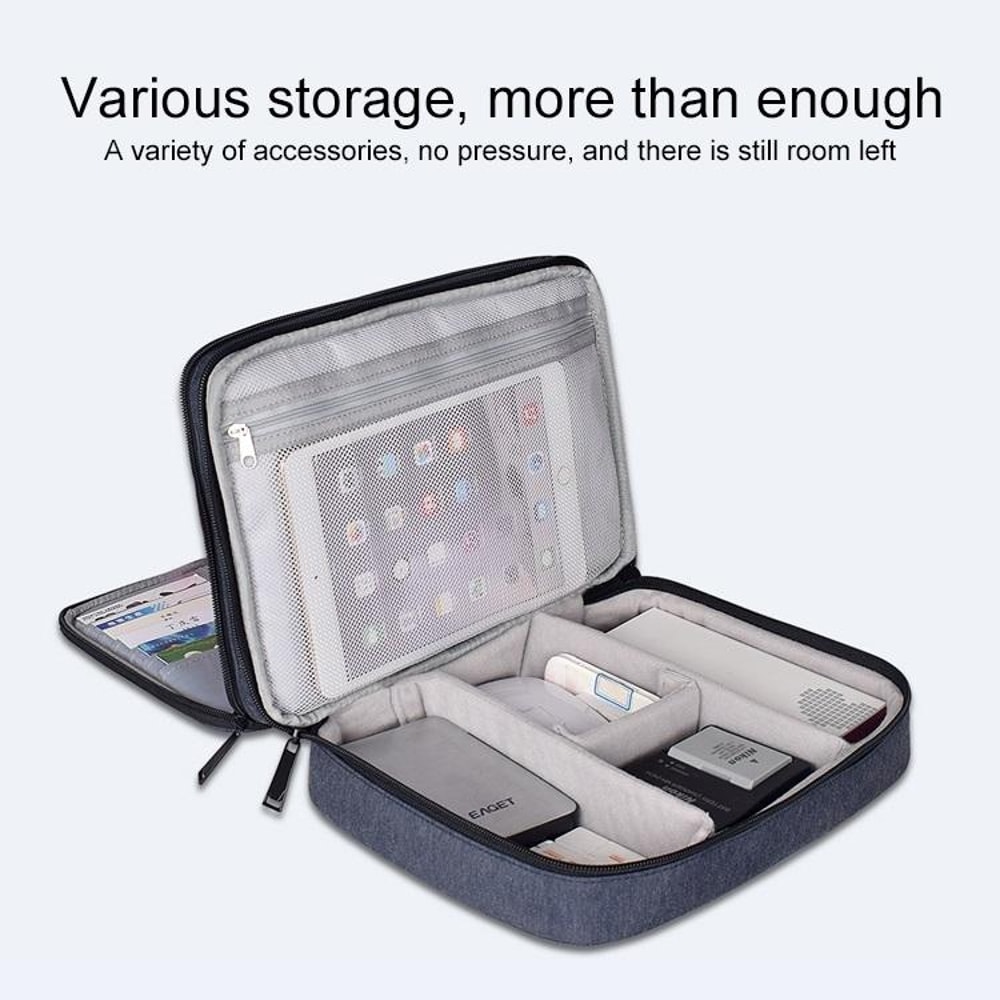 Waterproof IPad Storage Bag Nylon Travel Cable Organizer Case 3