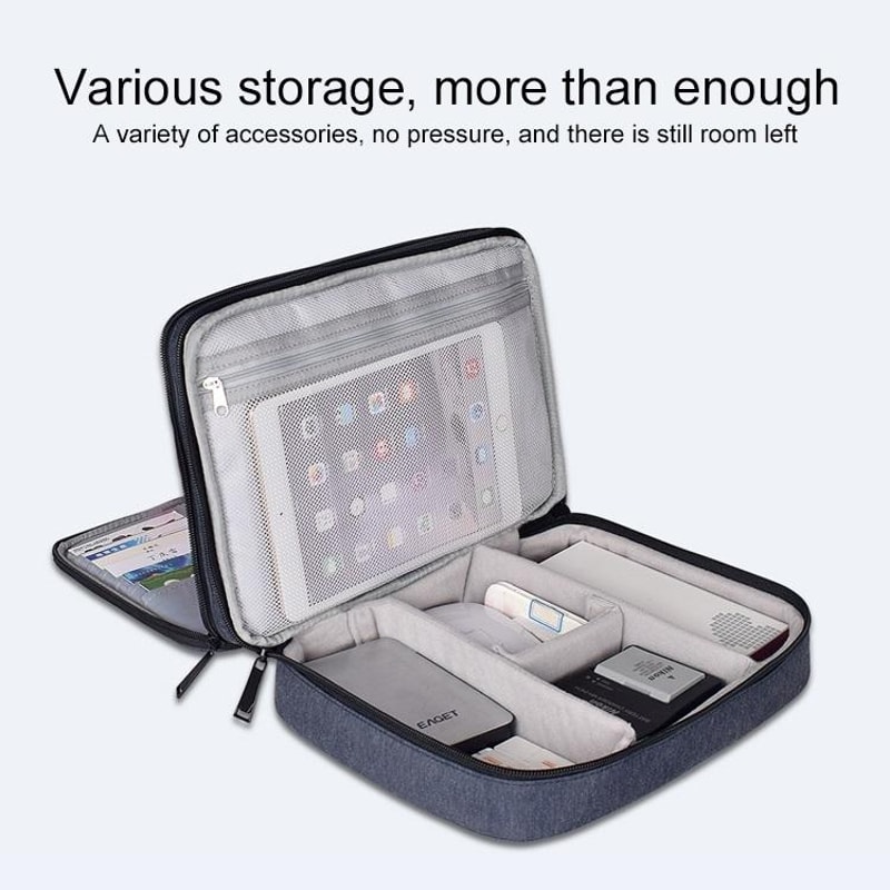 Waterproof IPad Storage Bag Nylon Travel Cable Organizer Case 3
