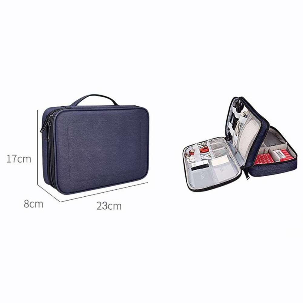 Waterproof IPad Storage Bag Nylon Travel Cable Organizer Case 6