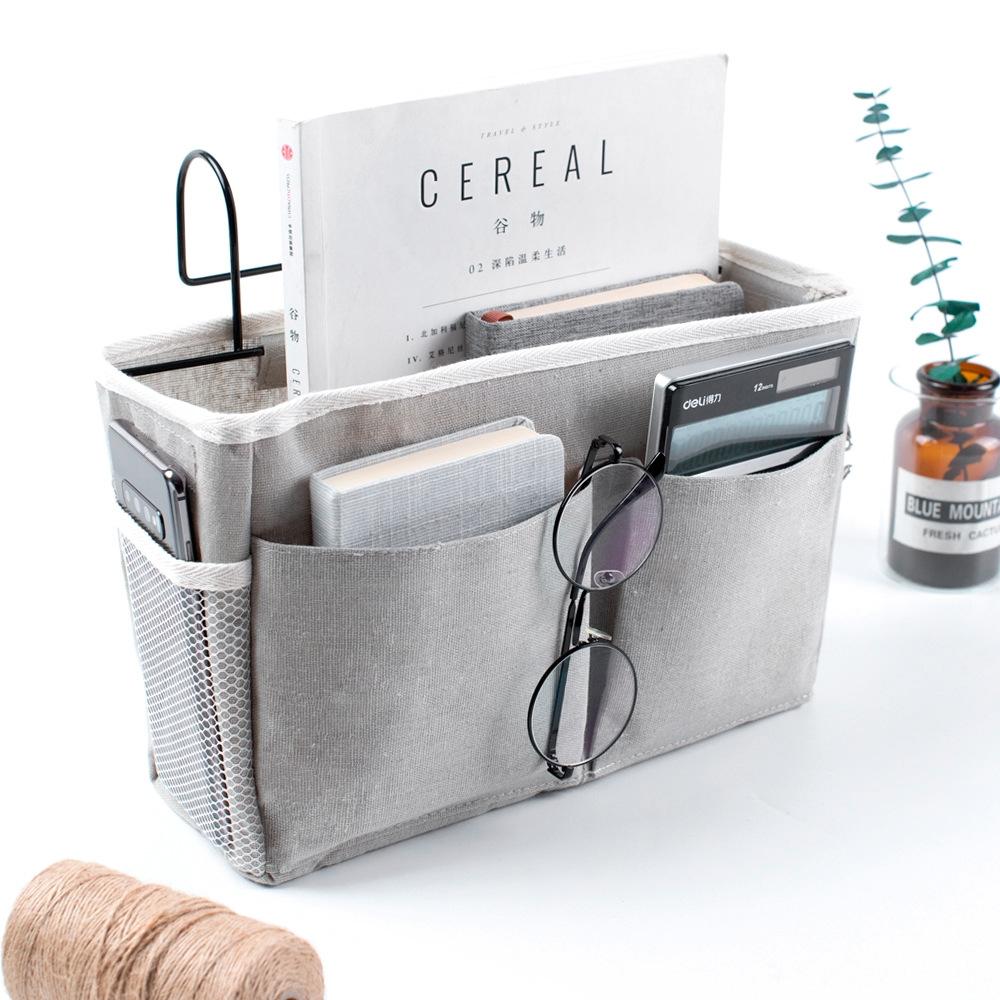 Bedside Hanging Storage Bag For Dorm Beds Phones And Small Essentials 2
