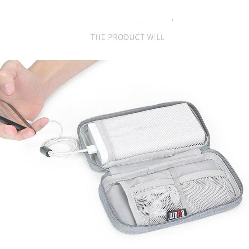 Travel Cable Organizer And Electronics Organizer Bag For Chargers USB Cables Earphones And Power Ba 4