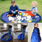 Portable Kids Toy Storage Bag 100cm Green Drawstring Play Mat Organizer 1