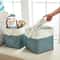 Linen Storage Basket Collapsible Fabric Cube Organizer