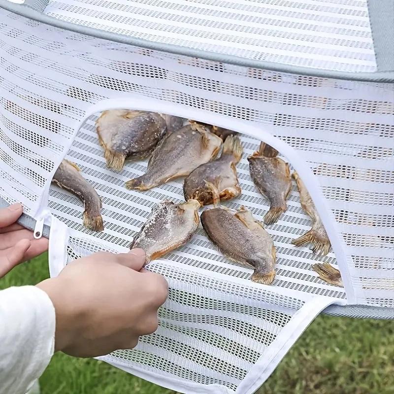 Foldable Drying Net Hanging Mesh Drying Rack For Fish Vegetables Herbs And Clothes 3