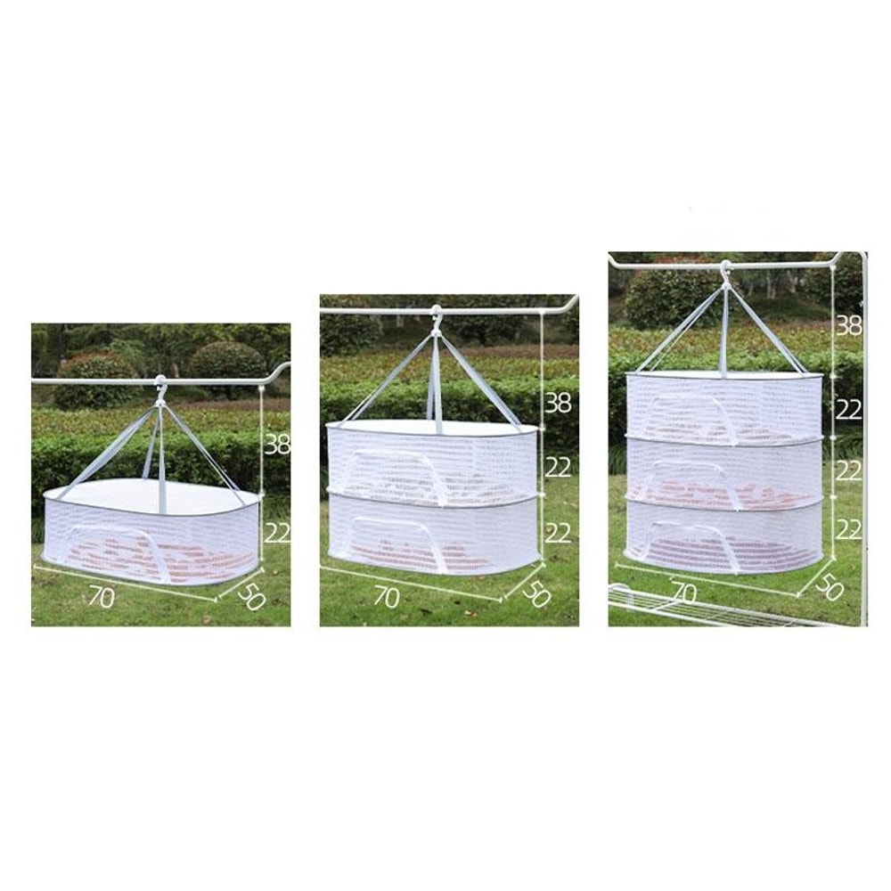 Foldable Drying Net Hanging Mesh Drying Rack For Fish Vegetables Herbs And Clothes 8