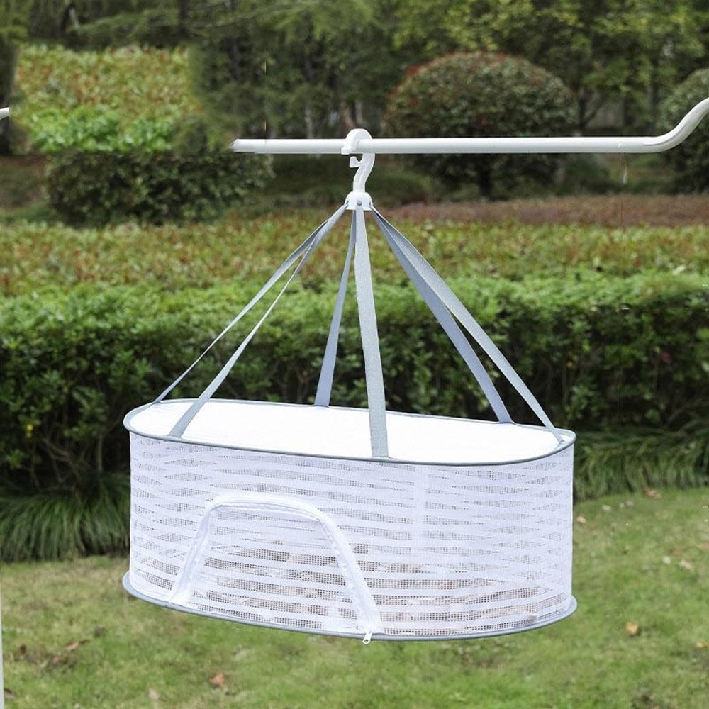 Foldable Drying Net Hanging Mesh Drying Rack For Fish Vegetables Herbs And Clothes 10