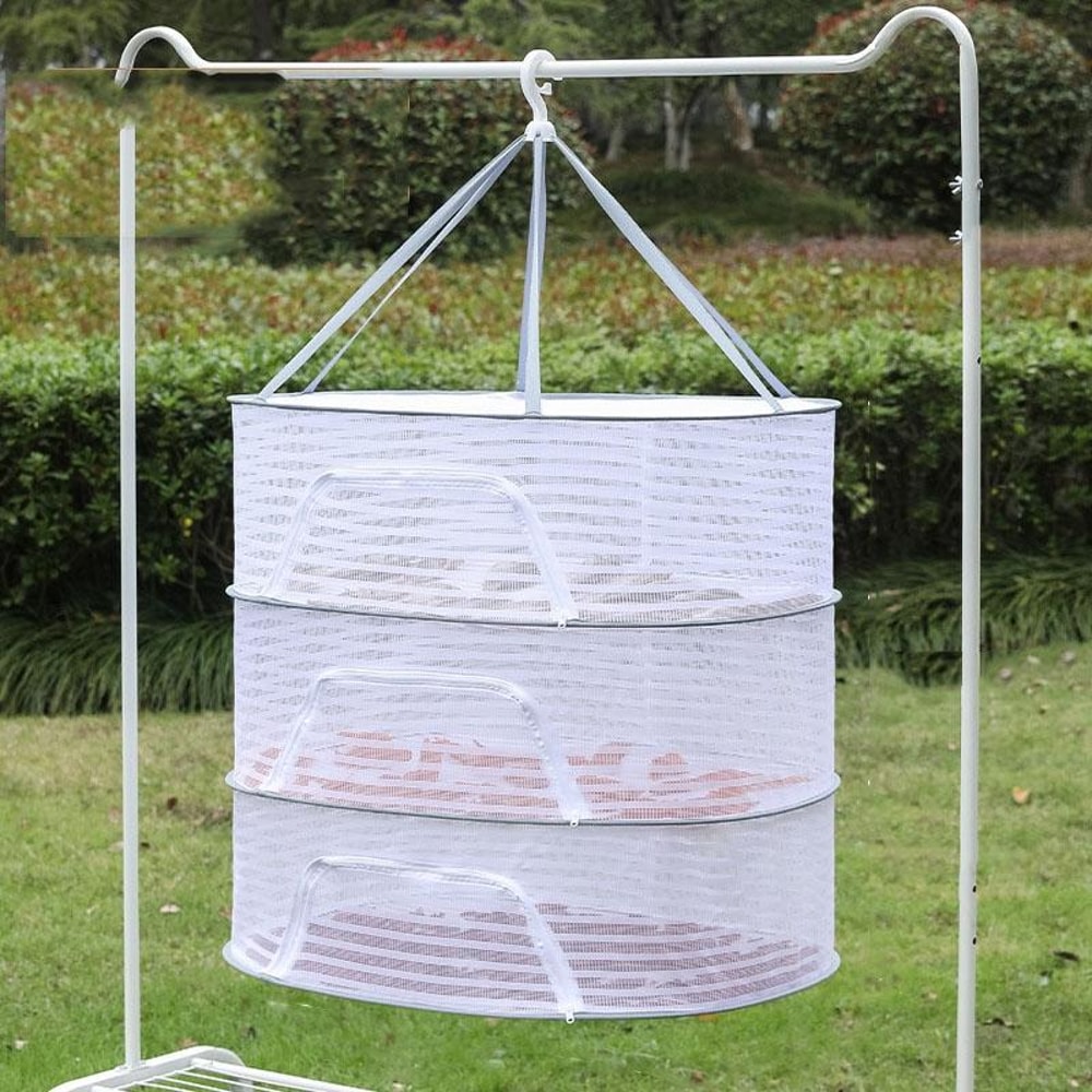 Foldable Drying Net Hanging Mesh Drying Rack For Fish Vegetables Herbs And Clothes 12