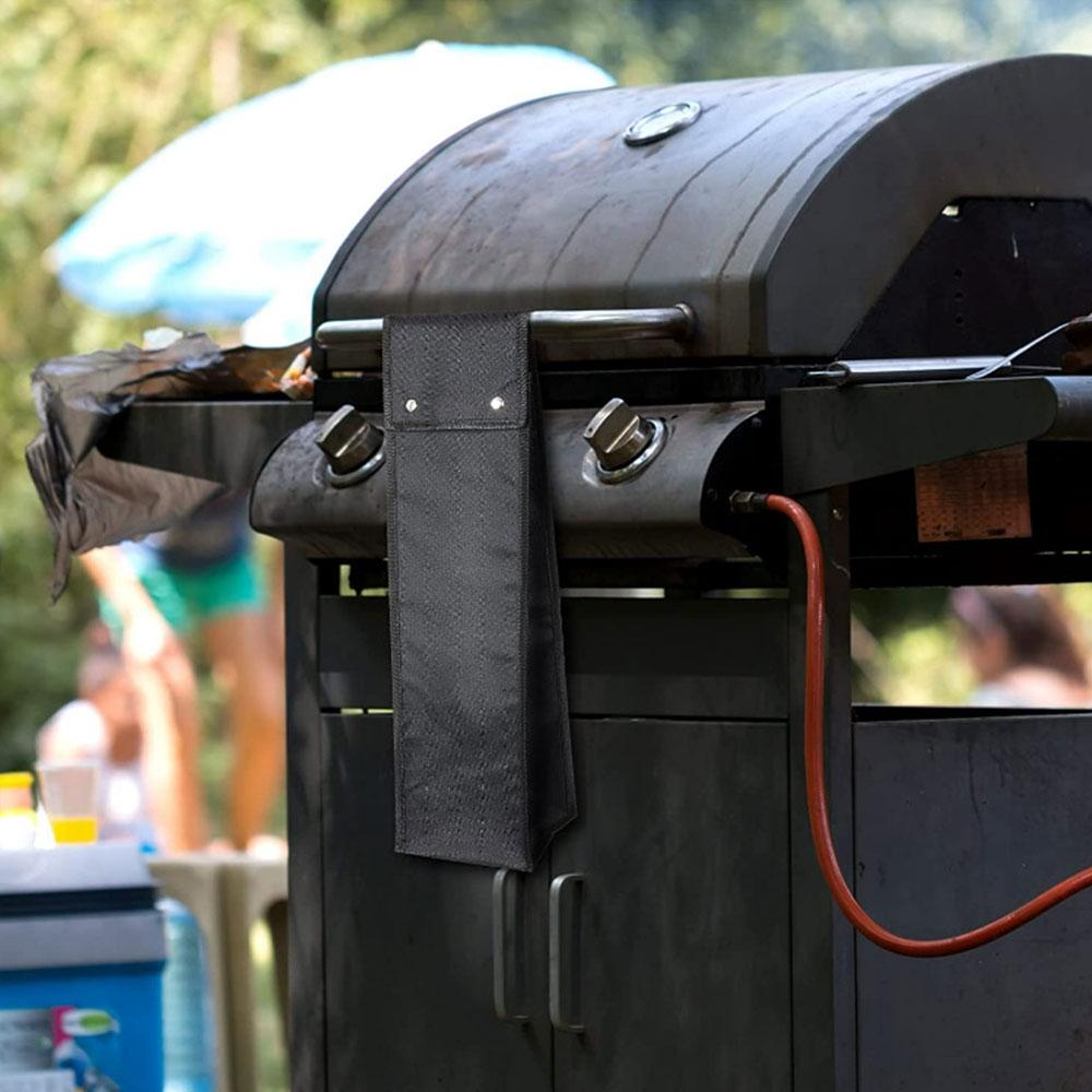 Portable BBQ Tool Storage Bag Oxford Cloth Foldable Barbecue Utensil Organizer