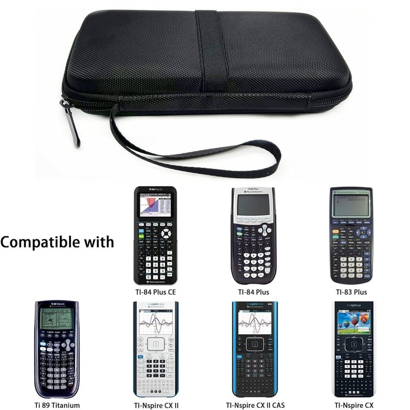 Texas Instruments Graphing Calculator Case with EVA Protection and Mesh Storage