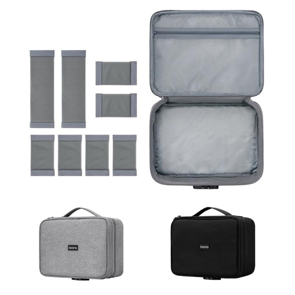 Lockable Stamp And Business License Organizer With Portable Document Storage 1
