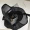 Transparent Mesh Shoulder Bag for Students Lightweight Black See Through School Bag