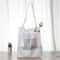 Transparent Mesh Shoulder Bag for Students Lightweight Black See Through School Bag