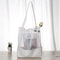Transparent Mesh Shoulder Bag for Students Lightweight Black See Through School Bag