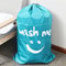 Smile Face Nylon Drawstring Quilt Storage Bag For Clothes And Travel 6