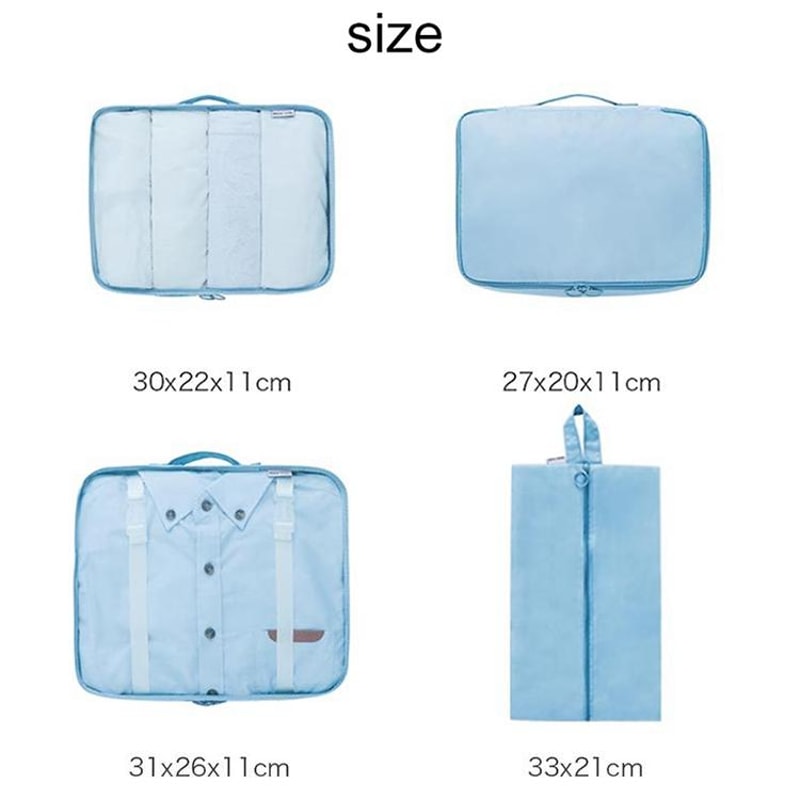 Travel Organizer Bags Waterproof Packing Cubes For Clothes Shoes And Luggage 1