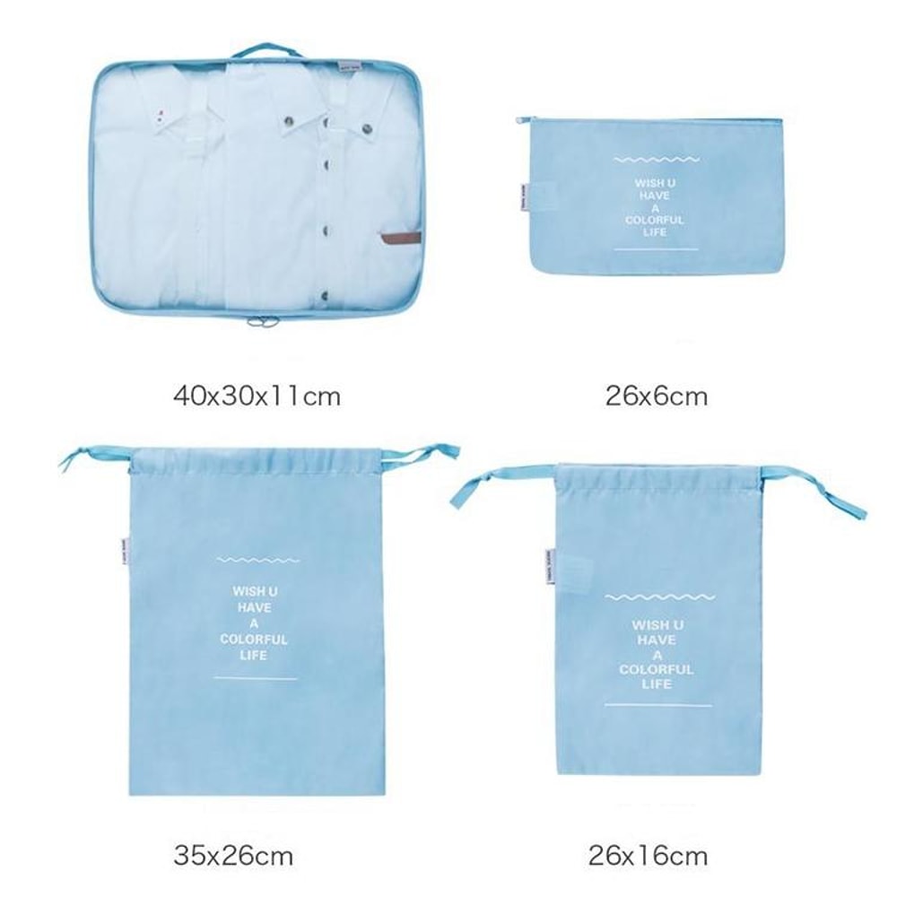 Travel Organizer Bags Waterproof Packing Cubes For Clothes Shoes And Luggage 2