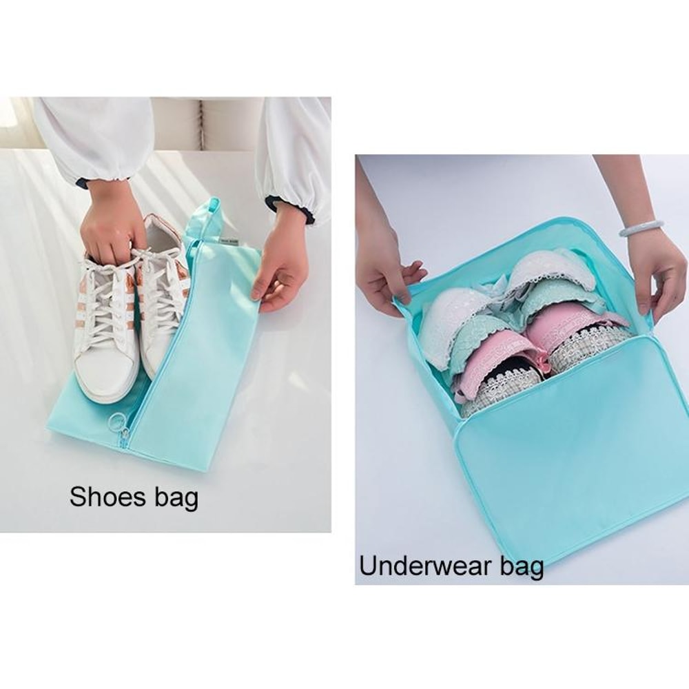 Travel Organizer Bags Waterproof Packing Cubes For Clothes Shoes And Luggage 3