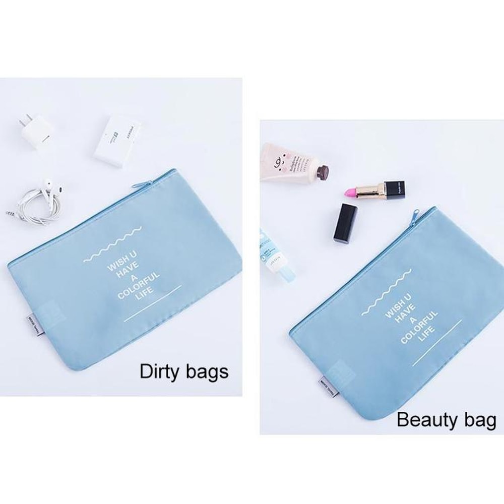 Travel Organizer Bags Waterproof Packing Cubes For Clothes Shoes And Luggage 5