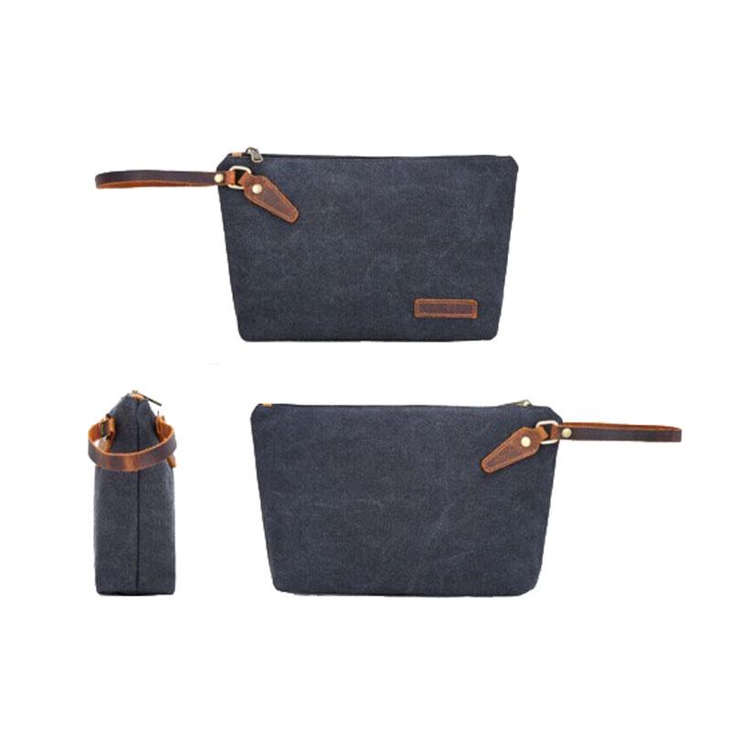 Large Capacity Canvas Toiletry Bag For Travel Cosmetics And Washing Essentials 2