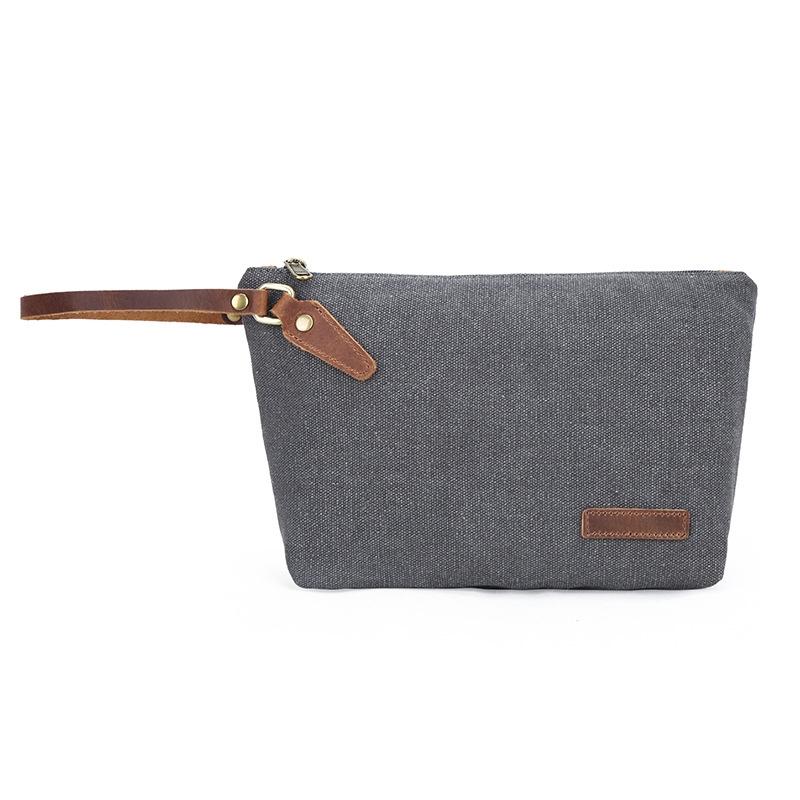Large Capacity Canvas Toiletry Bag For Travel Cosmetics And Washing Essentials 8