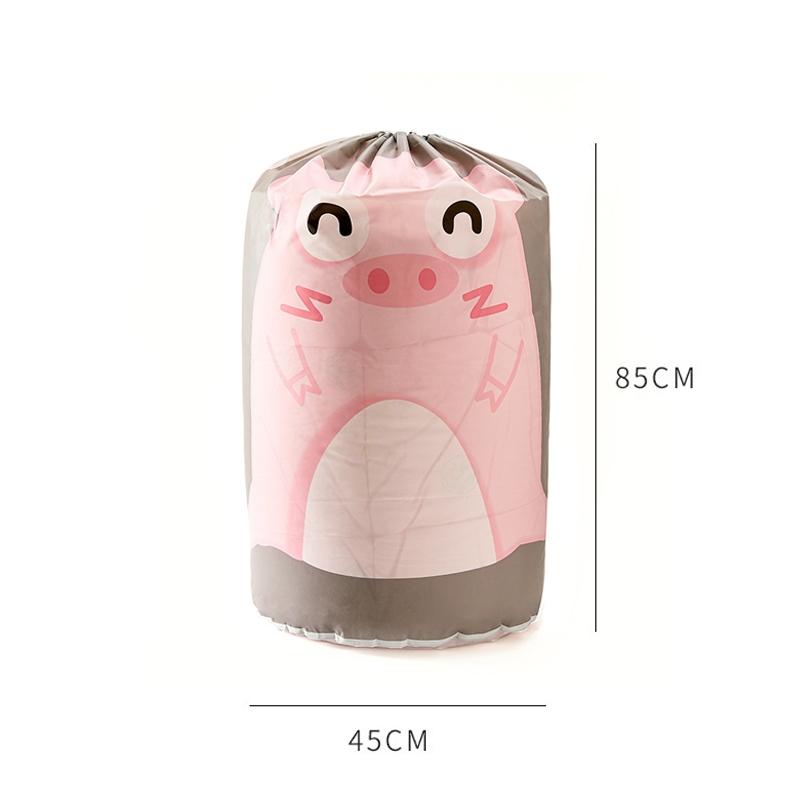 Pig PEVA Quilt Storage Bag Set Dustproof Blanket and Clothing Organizer