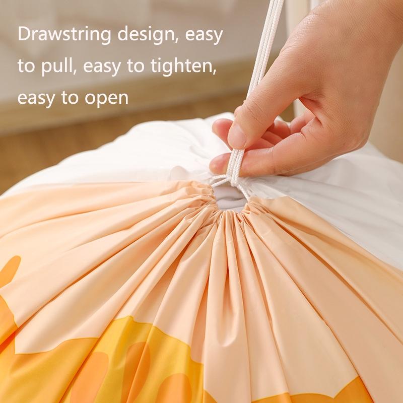 Pig PEVA Quilt Storage Bag Set Dustproof Blanket and Clothing Organizer