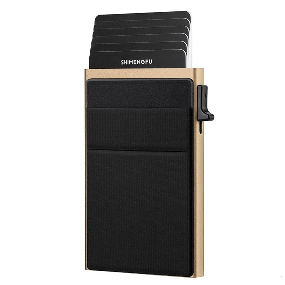 Slim Metal RFID Blocking Wallet With Pop Up Card Holder And Money Clip 8