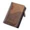Mens Compact Zipper Wallet with Coin Card Holder