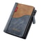 Mens Compact Zipper Wallet with Coin Card Holder