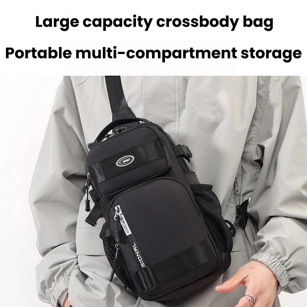 Large Capacity Mens Sports Chest Bag For Travel And Daily Carry 1