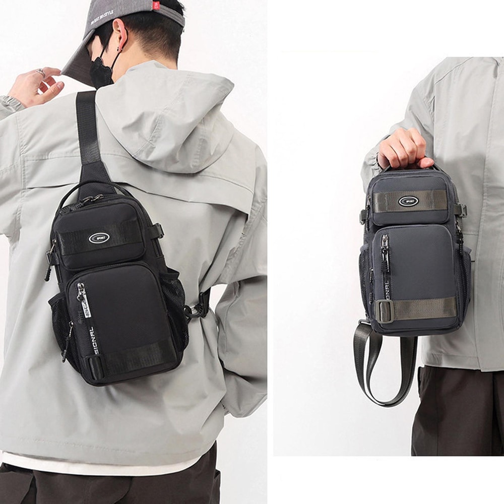 Large Capacity Mens Sports Chest Bag For Travel And Daily Carry 5
