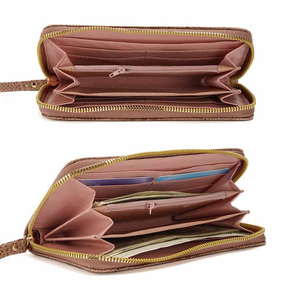 Womens Long Alligator Pattern Wallet Large Capacity MultiCard Wristlet Clutch 3