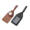 PU Leather AirTag Luggage Tag Holder For Travel Bags 3