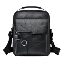 mens crossbody bag large capacity vertical briefcase for work travel and daily carry