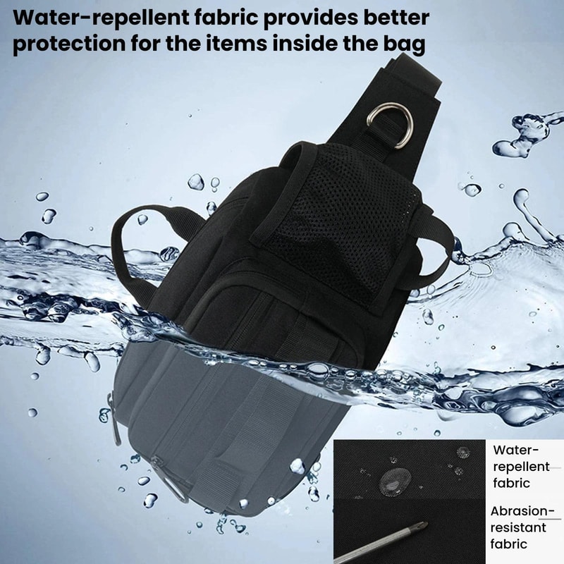 Waterproof Hiking Waist Pack With Bottle Holder Large Capacity Fitness Bag 1