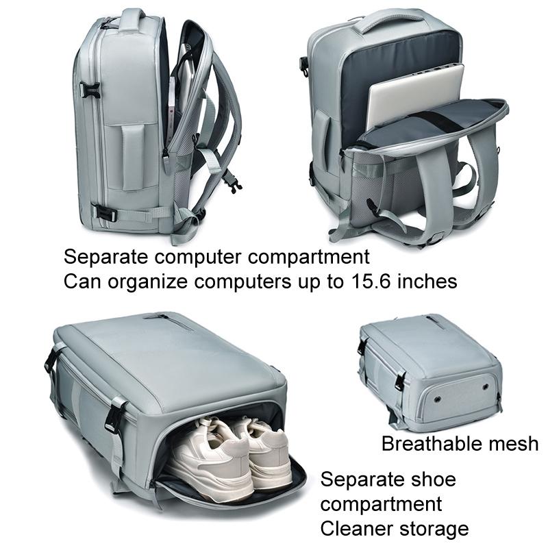 Large Capacity Travel Backpack With Laptop And Shoe Compartments 5