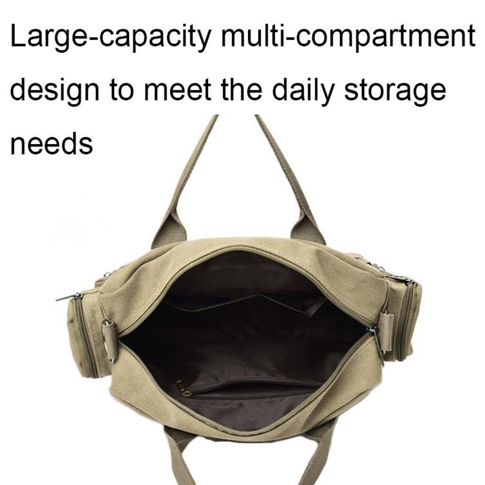 Waterproof Canvas Laptop Shoulder Bag With Anti Theft Storage 2