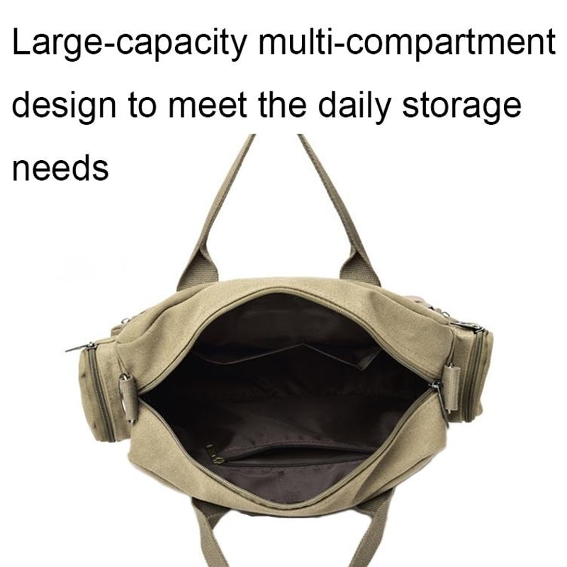 Waterproof Canvas Laptop Shoulder Bag With Anti Theft Storage 2