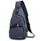 Men Chest Bag with USB Port Lightweight Crossbody Shoulder Sling
