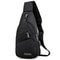 Men Chest Bag with USB Port Lightweight Crossbody Shoulder Sling