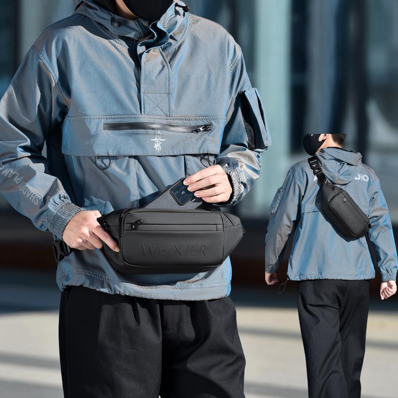 Mens Sling Bag Waterproof Crossbody Chest Bag 1
