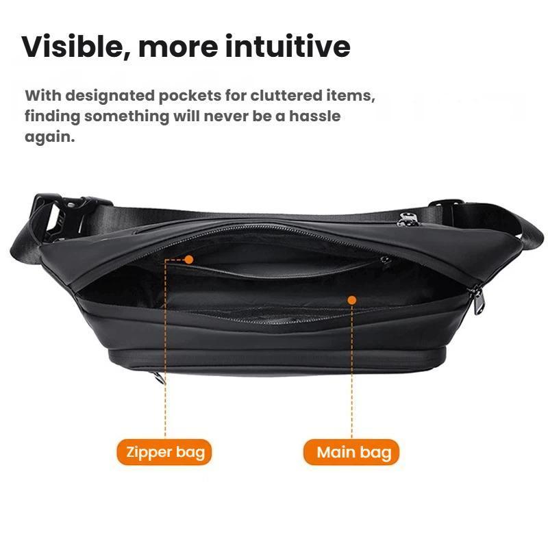 Mens Sling Bag Waterproof Crossbody Chest Bag 2